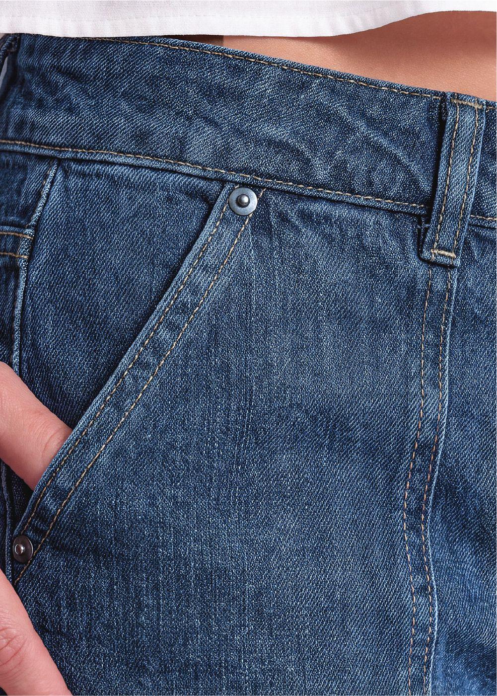 Pantalon Denim Cargo Azul Mujer Raindoor-2