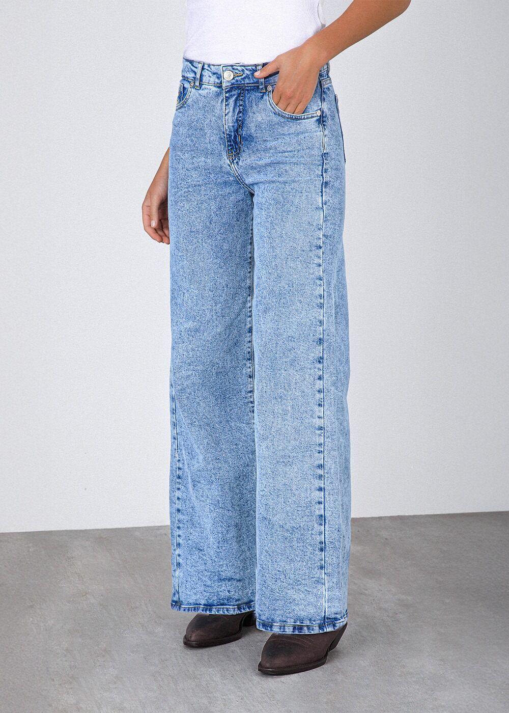 Pantalón Ojal Back Pocket Azul-5