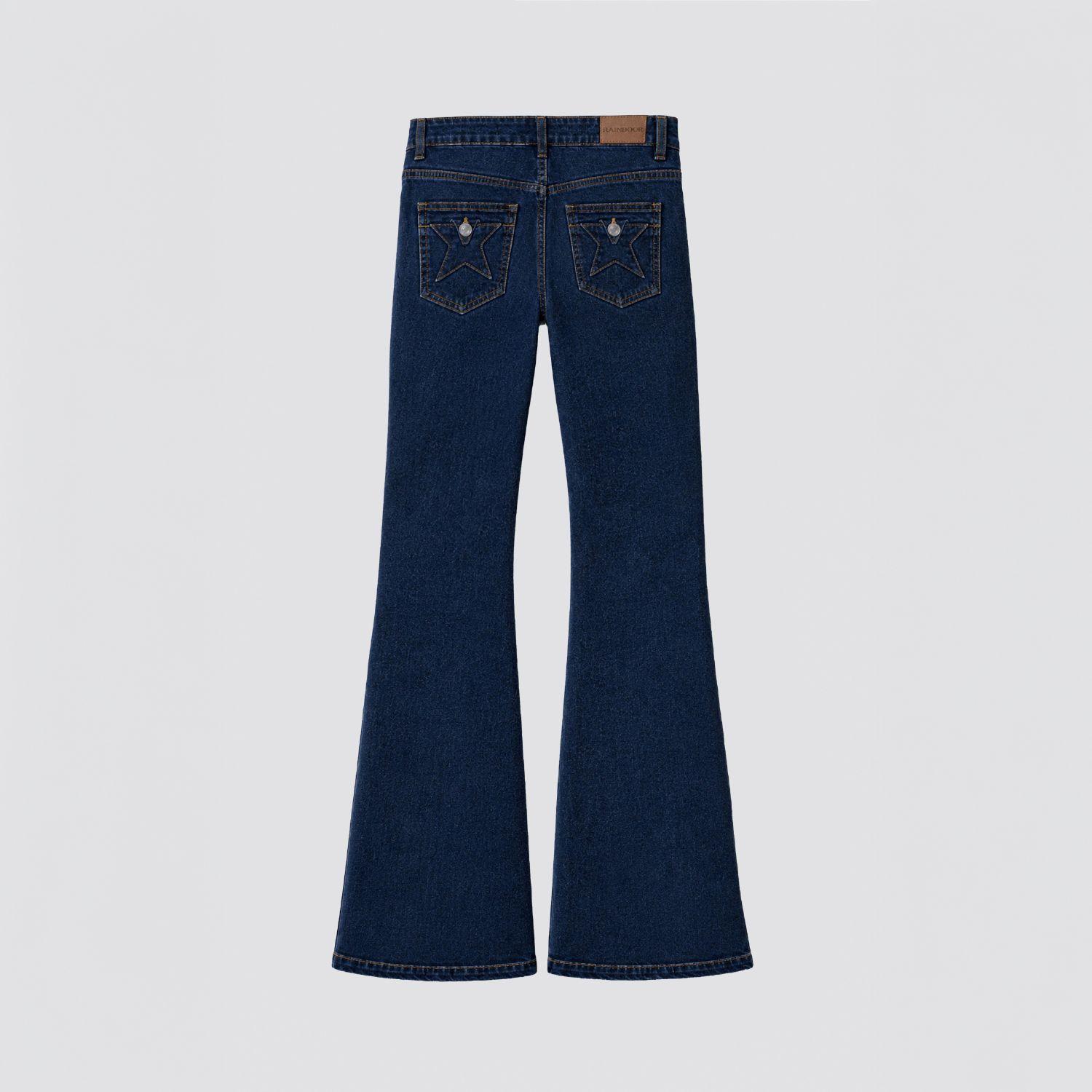 Pantalon Bolsillo Estrella Azul Mujer Raindoor-5