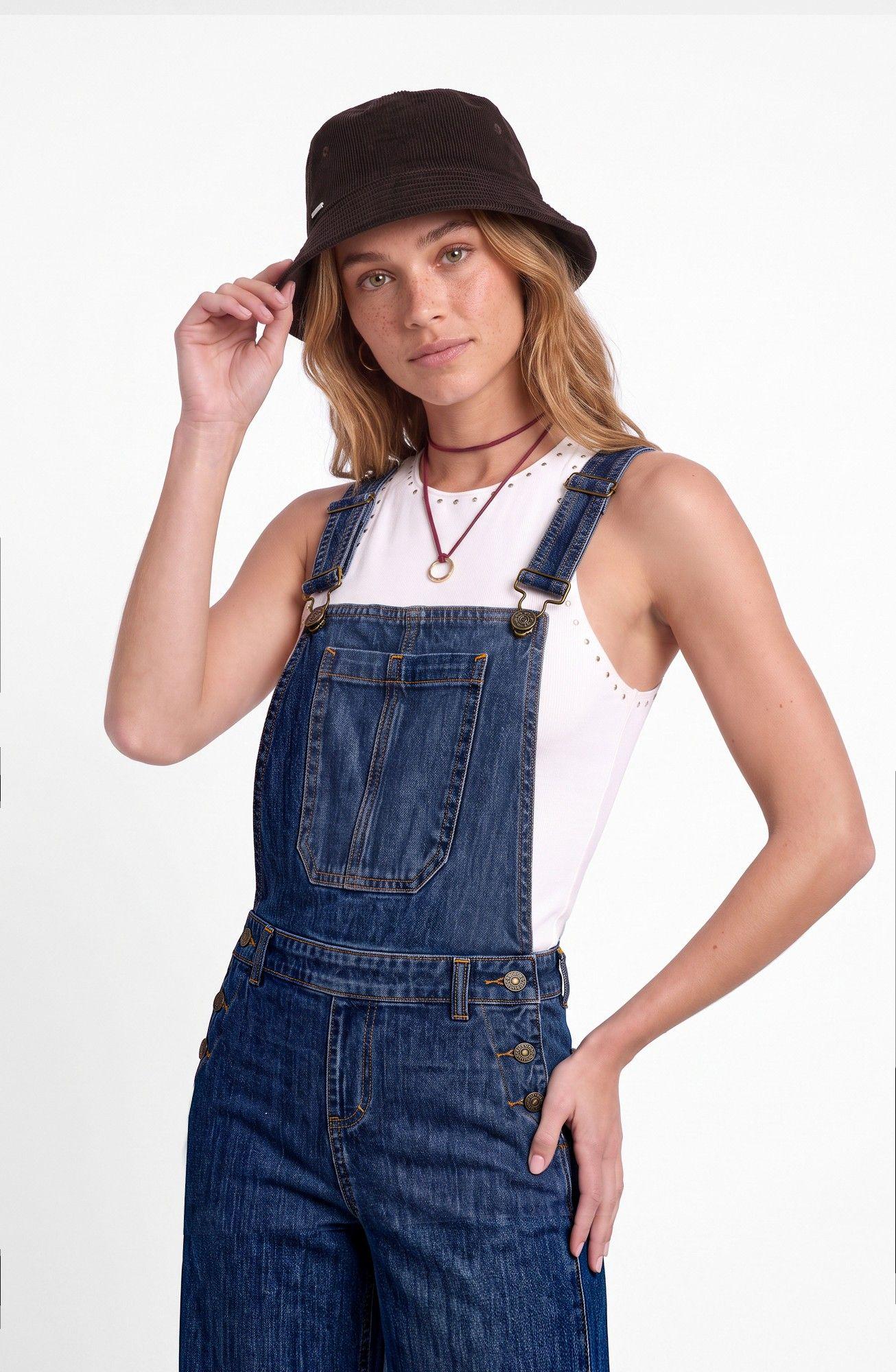 Jardinera Denim Azul Mujer Raindoor-1