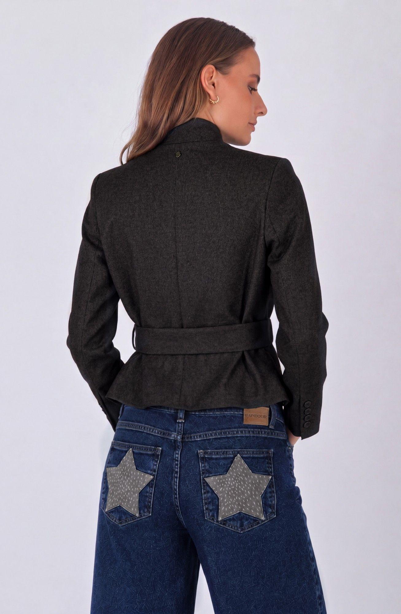 Blazer Cruzado Lazo Brown Mujer Raindoor-3