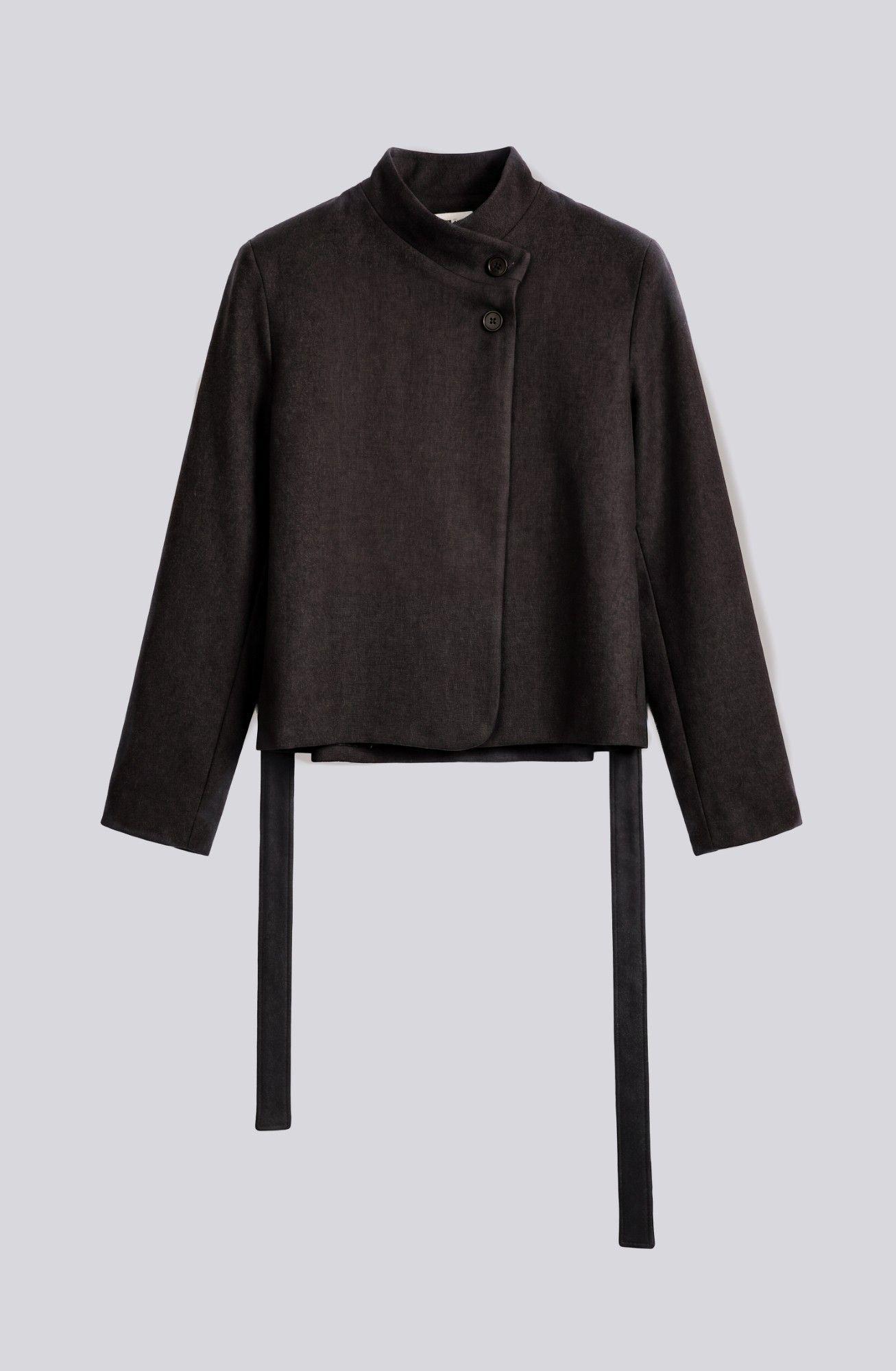 Blazer Cruzado Lazo Brown Mujer Raindoor-5