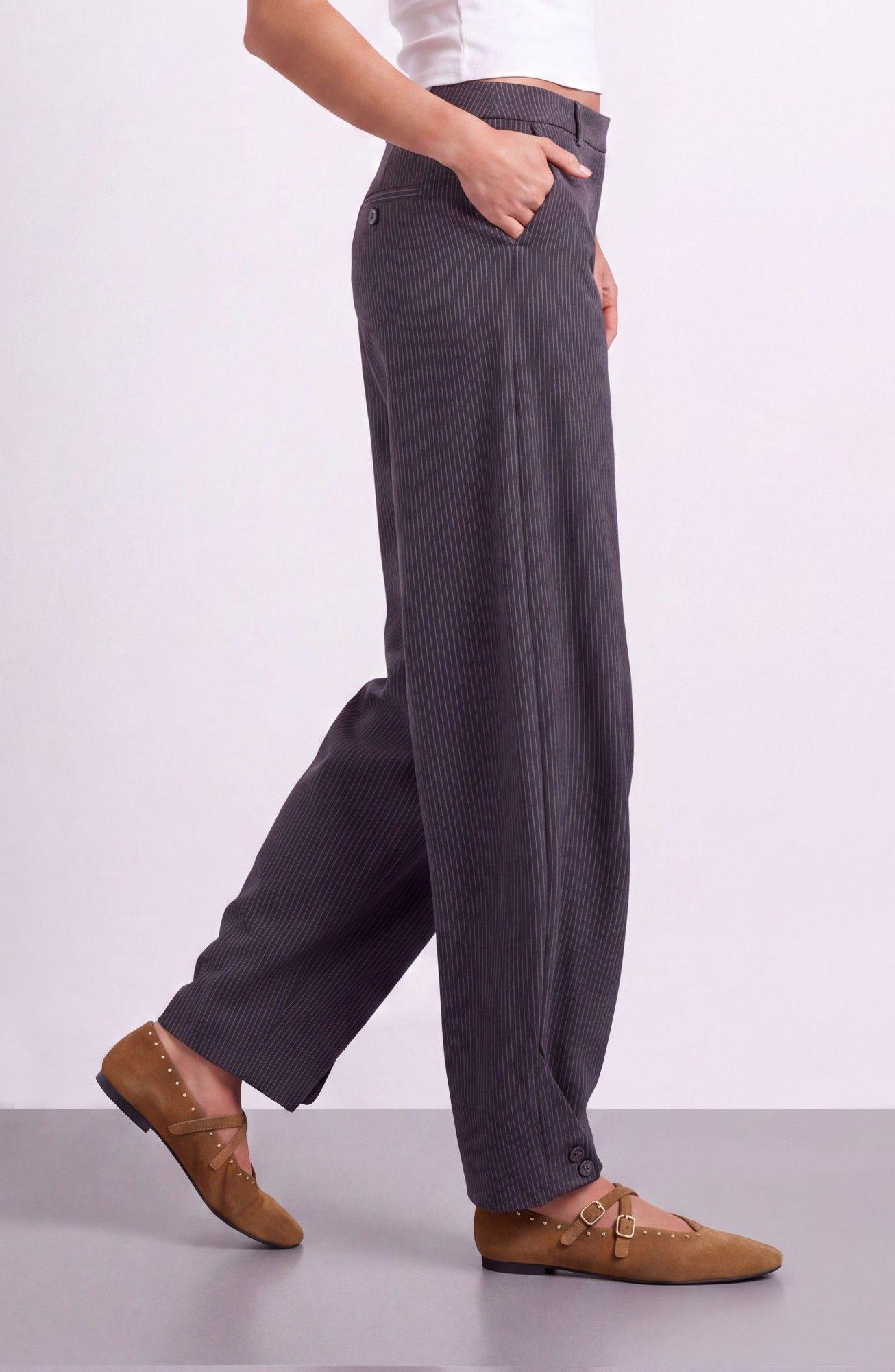 Pantalon Sastrero Balloon Café Mujer Raindoor-1