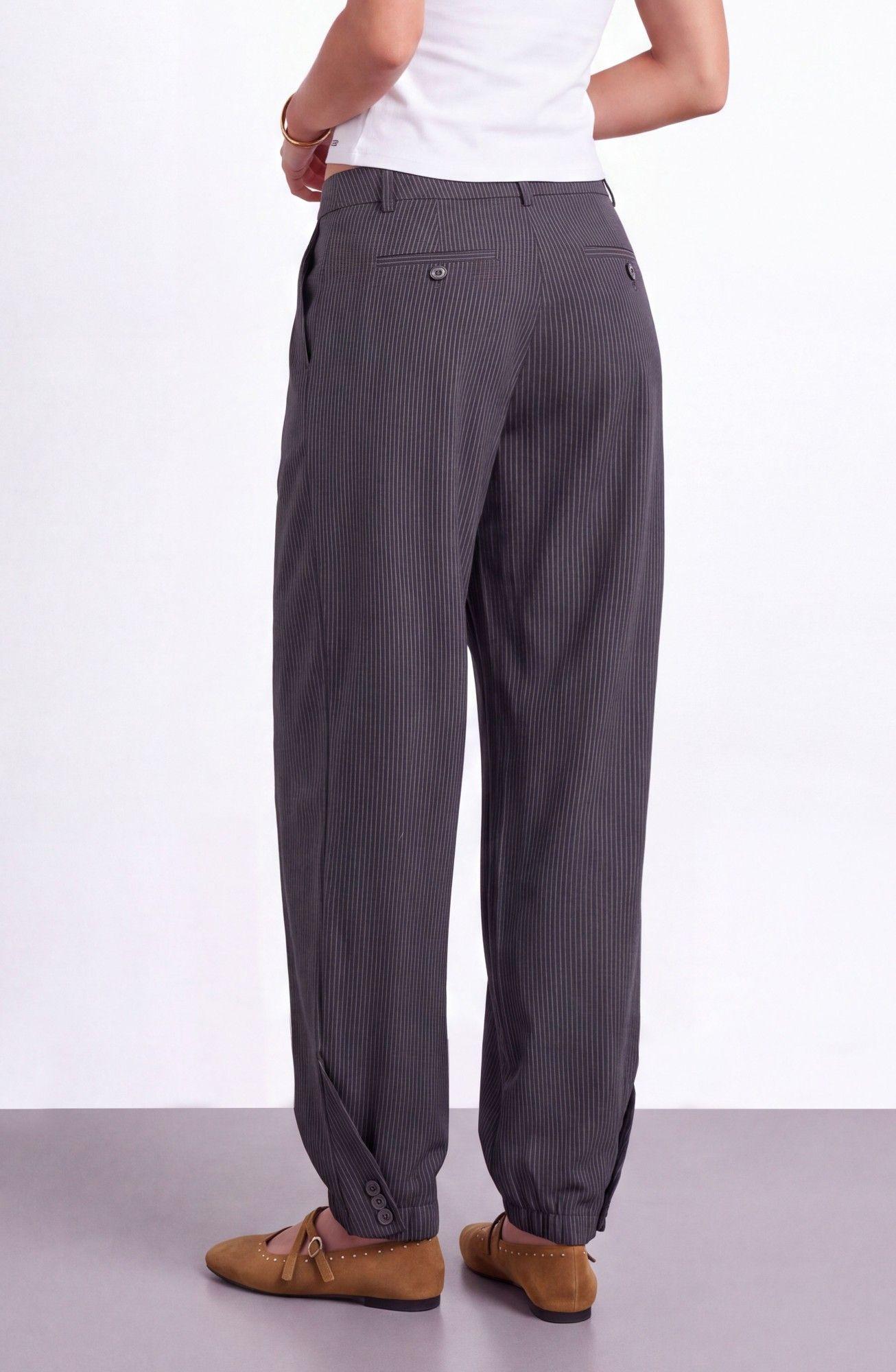 Pantalon Sastrero Balloon Café Mujer Raindoor-2