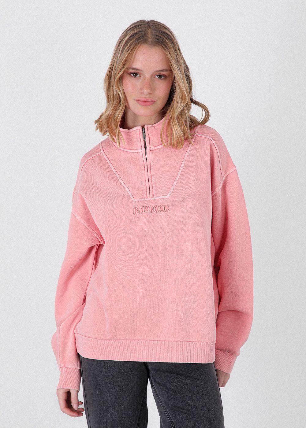 Polerón Medio Zipper Rosa Mujer Raindoor-0