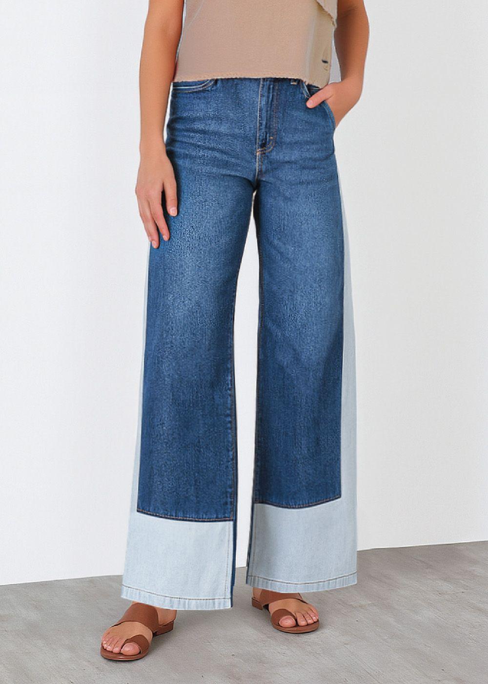 Pantalón Bicolor Franja Blanco Mujer Raindoor-2