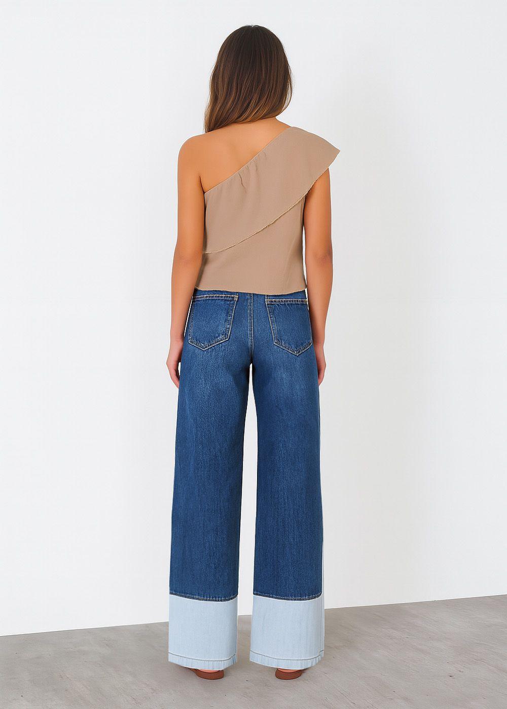 Pantalón Bicolor Franja Blanco Mujer Raindoor-3