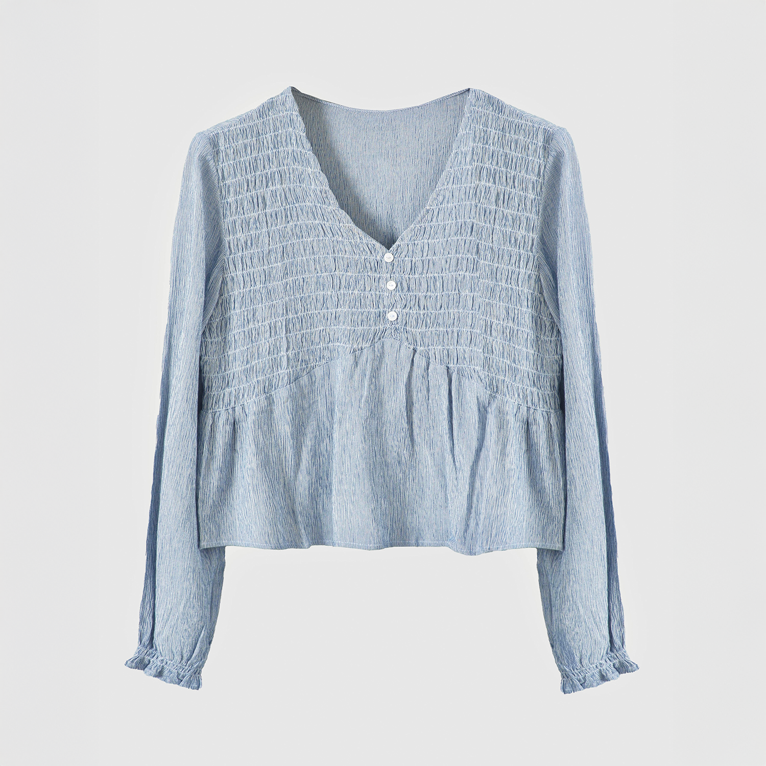 Blusa Panal Lineas Azul Mujer Raindoor-4