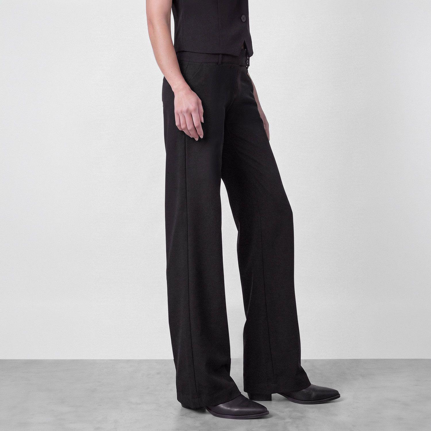 Pantalon Sastrero Pretina Negro Mujer Raindoor-2