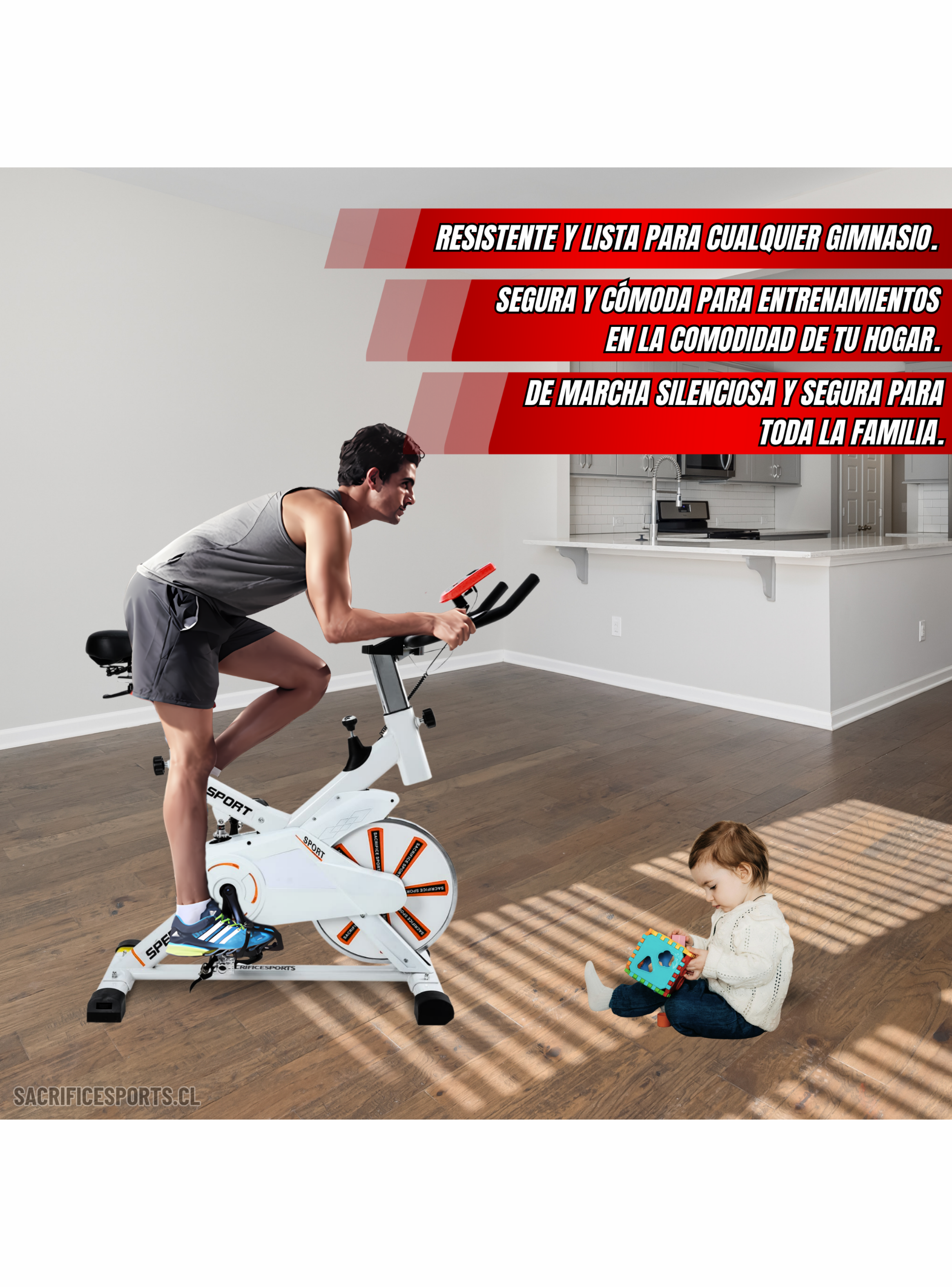 Bicicleta Spinning ES770B-4