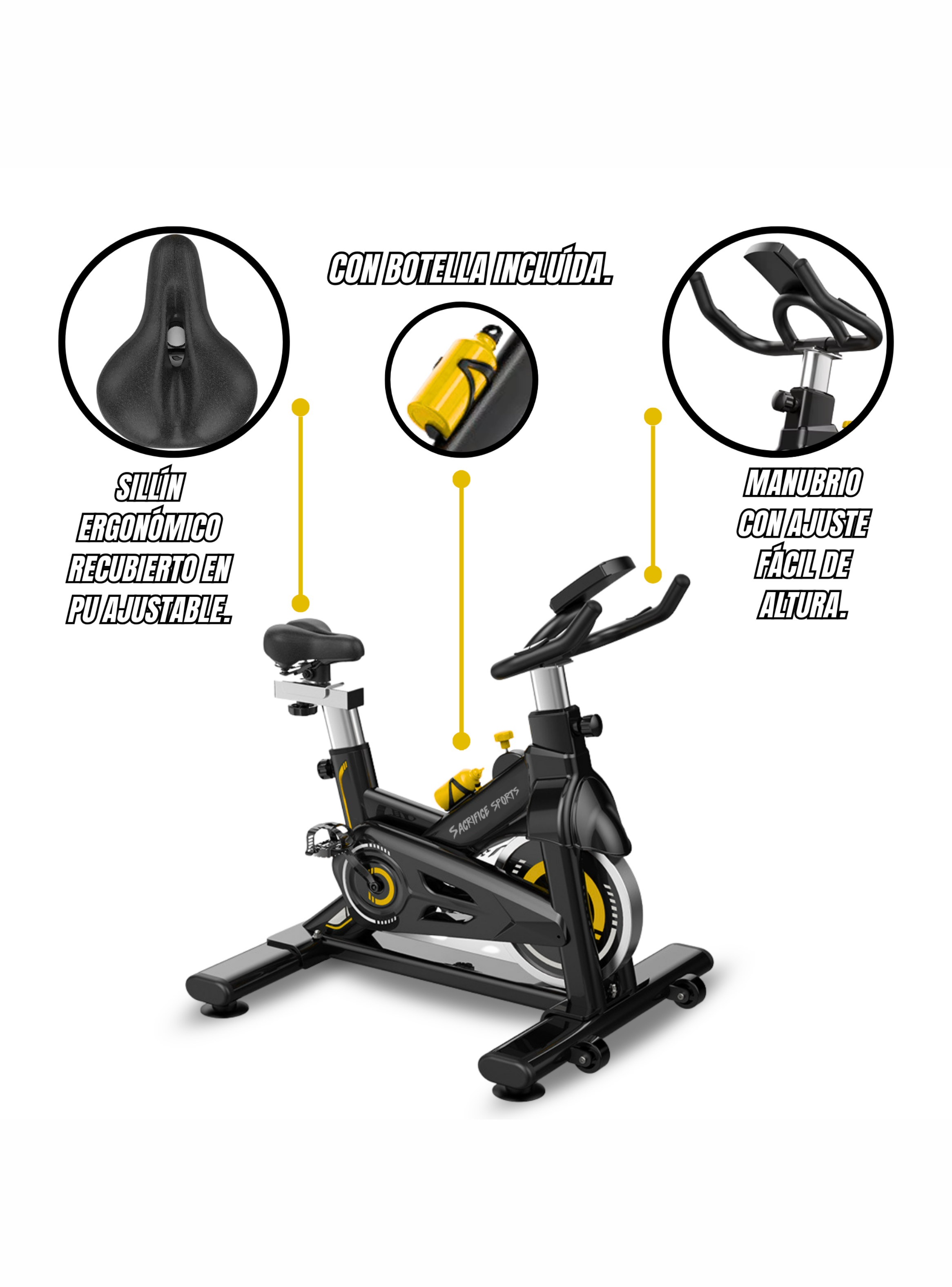 Bicicleta Spinning ES-7905B-1