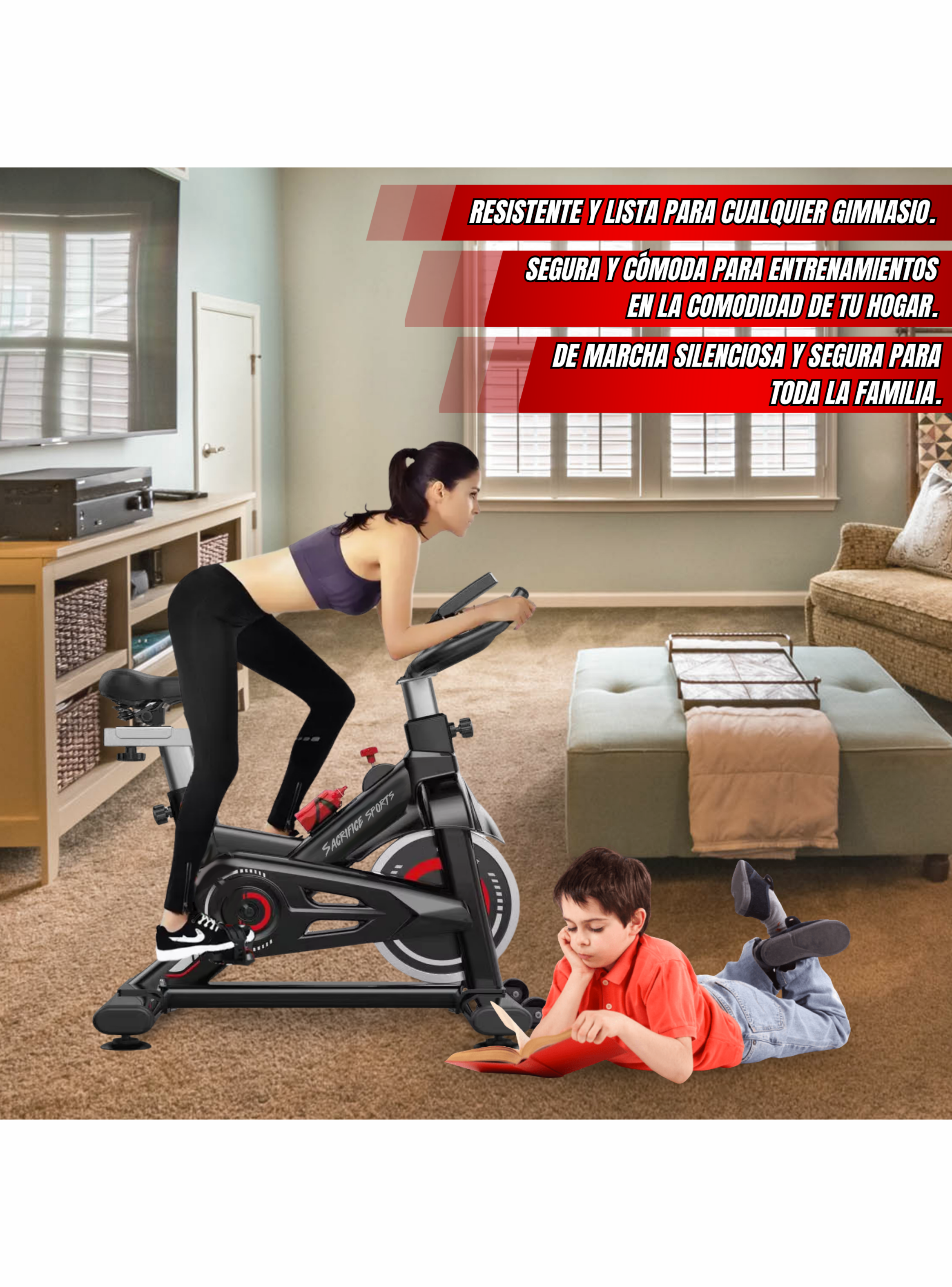 Bicicleta Spinning ES-7905B-4