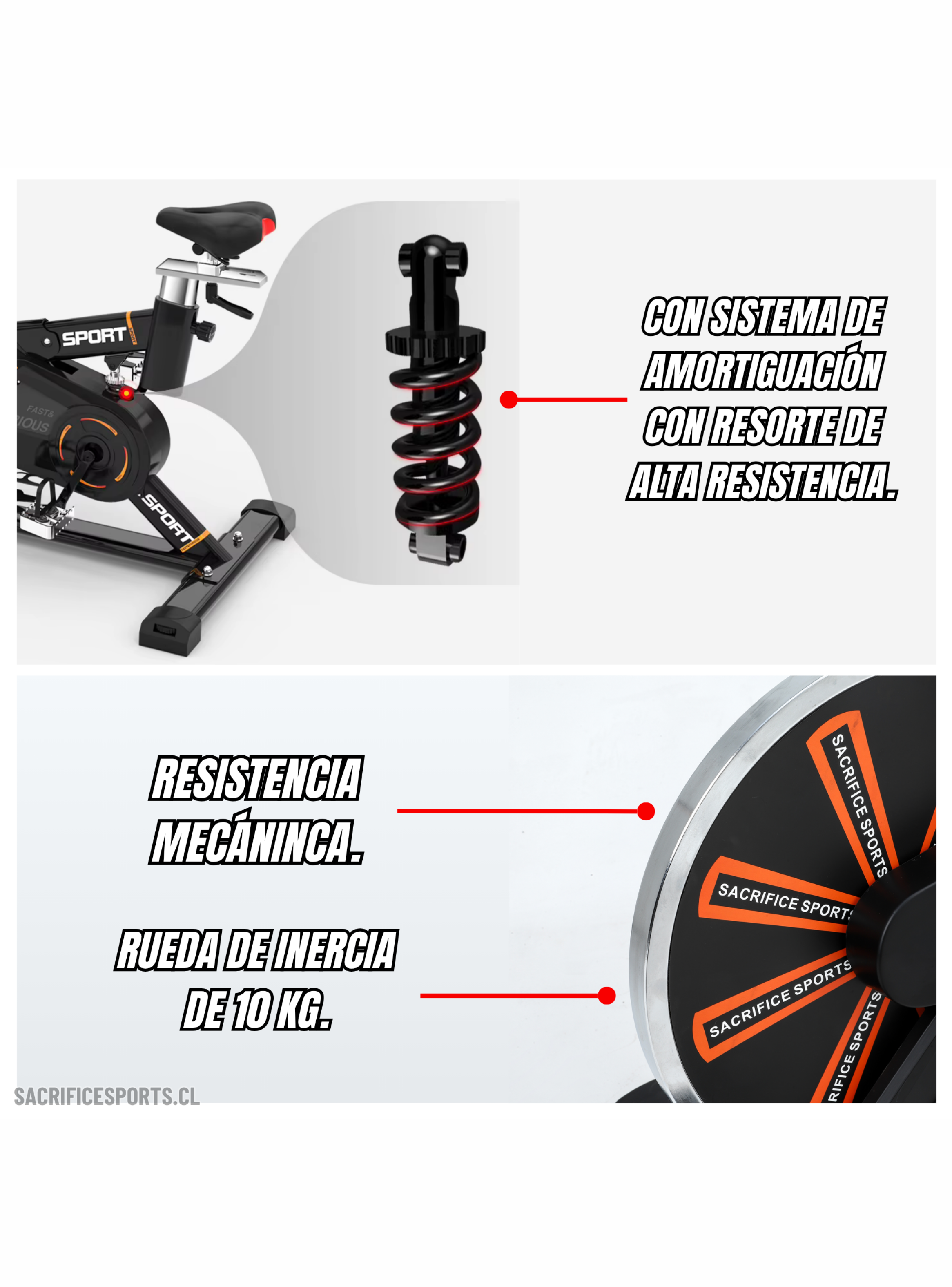 Bicicleta Spinning ES770N-3