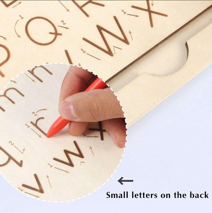 Madera Para Practicar Números Y Formas, Números y Ortografía-2