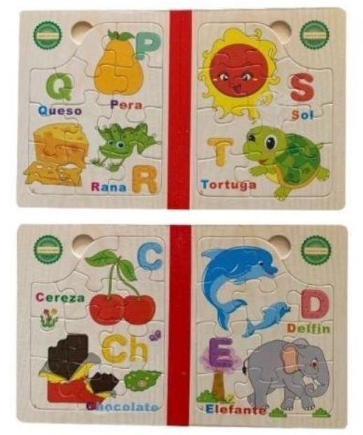 Juguete Didáctico Libro Madera Rompecabezas-1