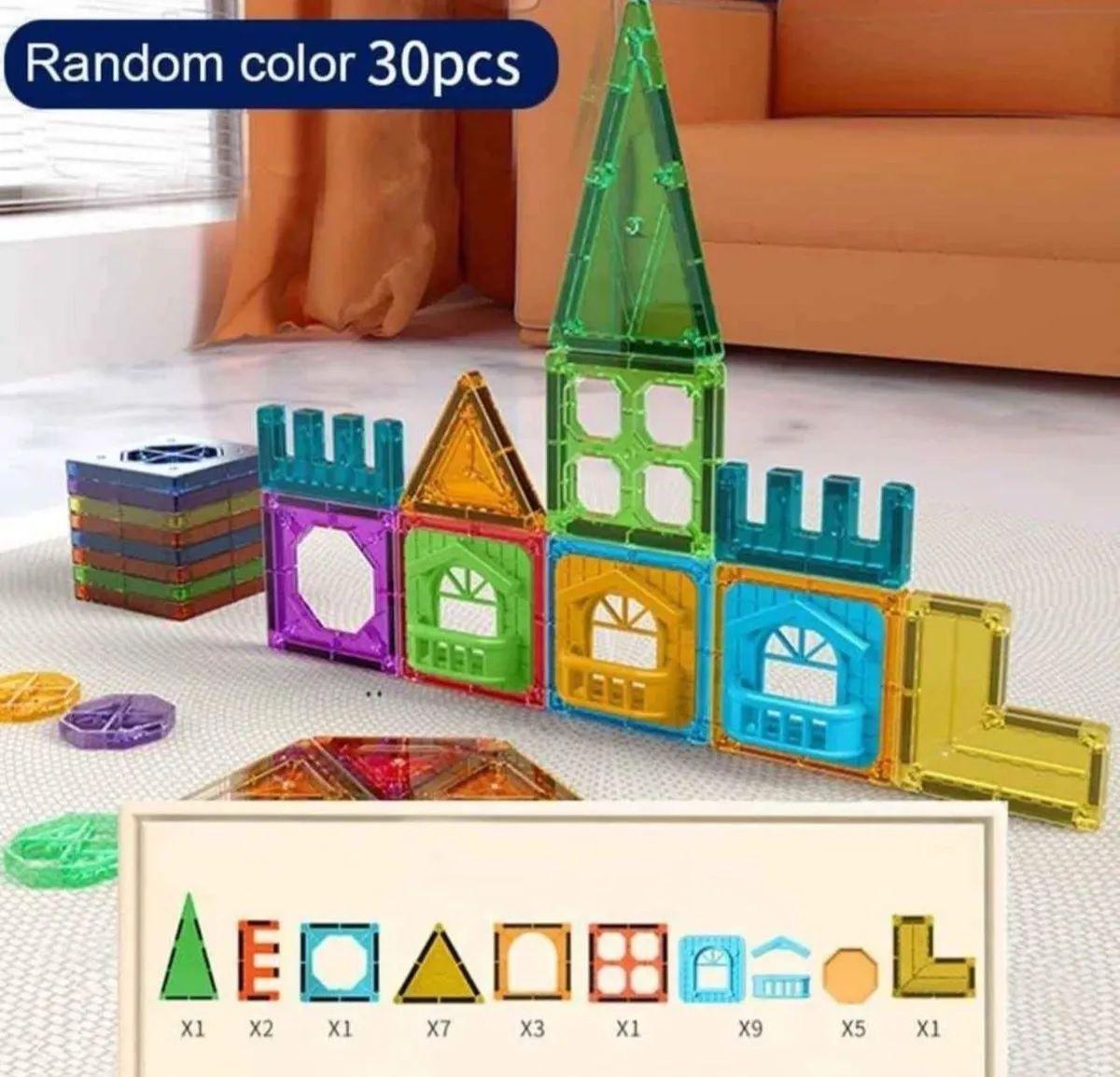 Juego Bloques Magn ticos Construcci n Square 30 Piezas-2