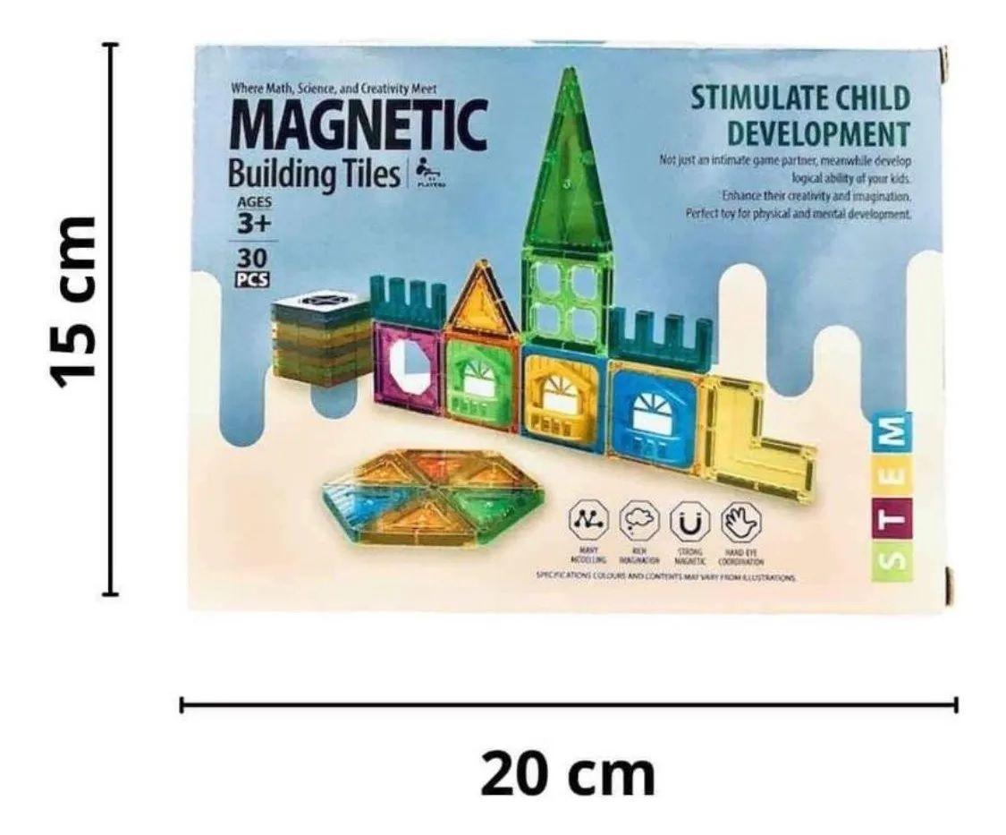 Juego Bloques Magn ticos Construcci n Square 30 Piezas-3