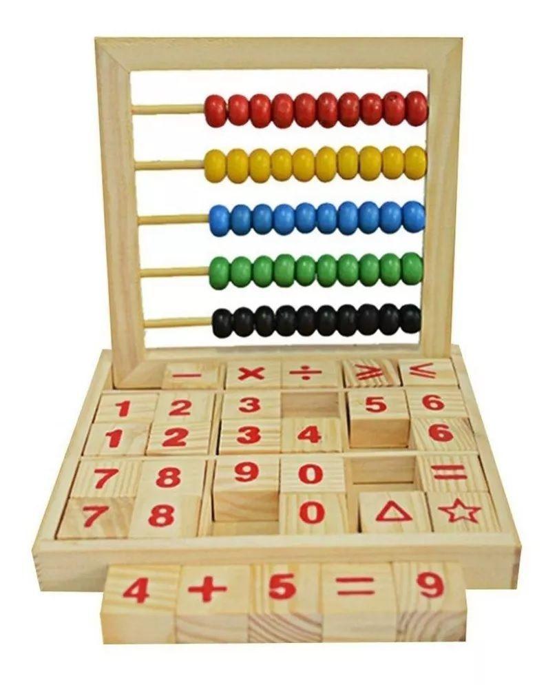 Abaco Tablero De Madera Con Tabla Matemática Didáctica-2
