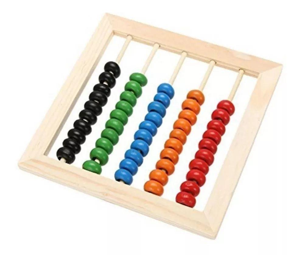 Abaco Tablero De Madera Con Tabla Matemática Didáctica-3
