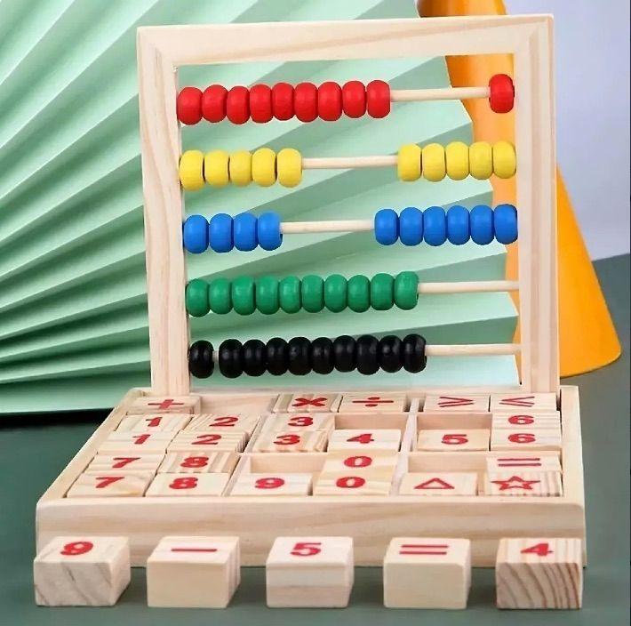 Abaco Tablero De Madera Con Tabla Matemática Didáctica-4