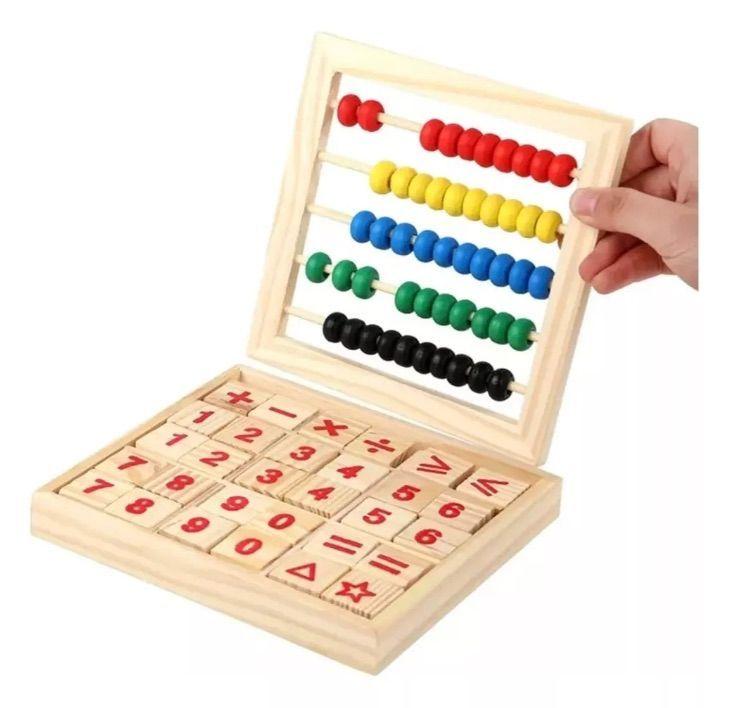 Abaco Tablero De Madera Con Tabla Matemática Didáctica-6