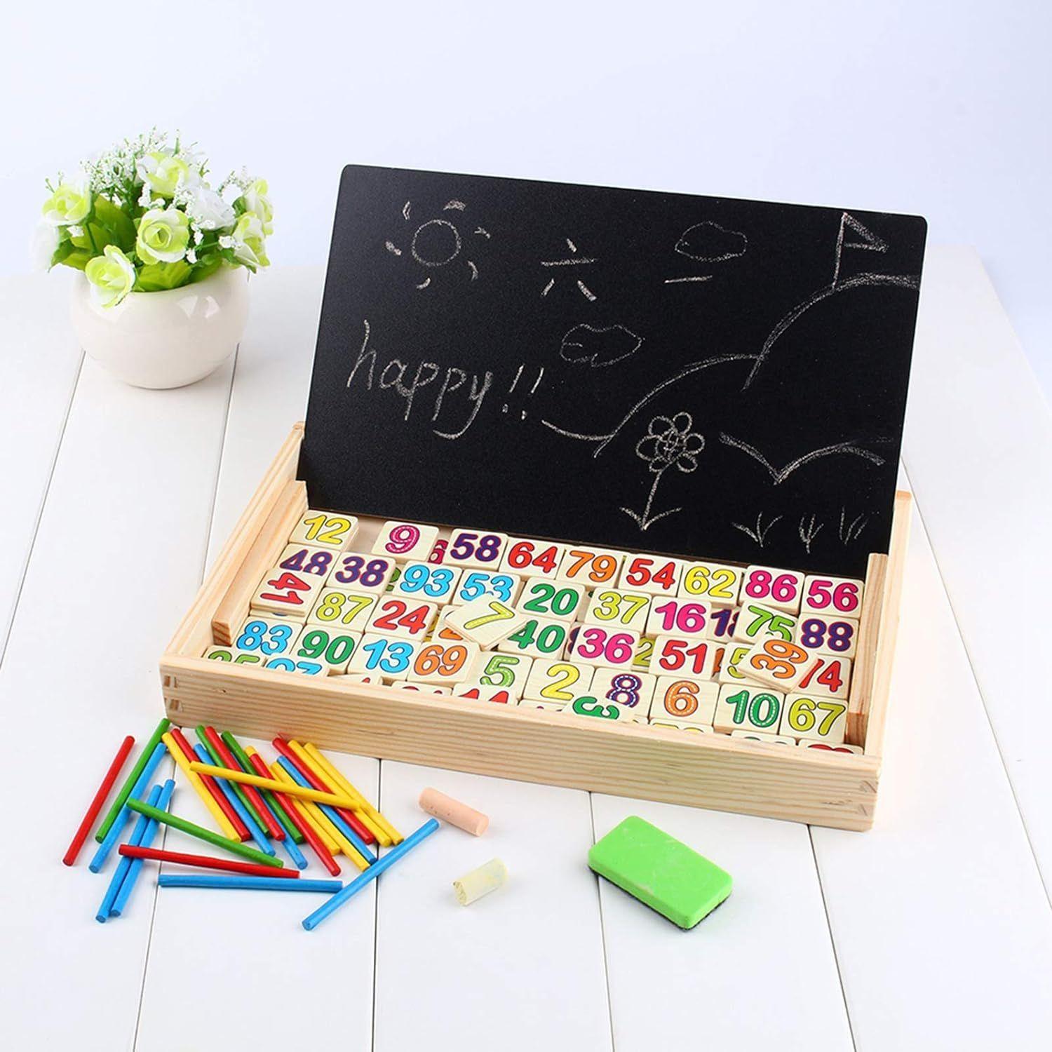 Juguete Matematico Montessori Suma Resta Reloj + Pizarra-5