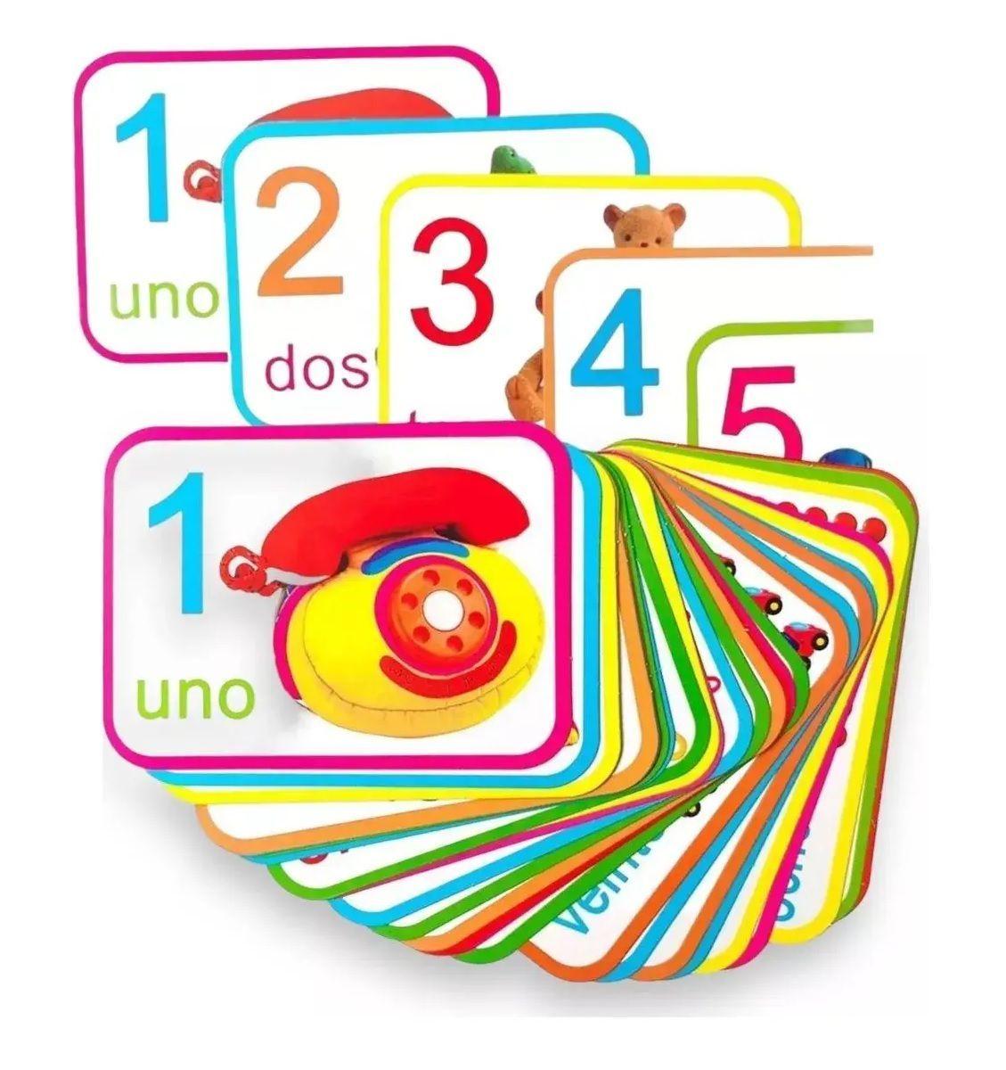 Pack Tarjetas Numero Y Letras Flash alpha Set De Aprendizaje-3