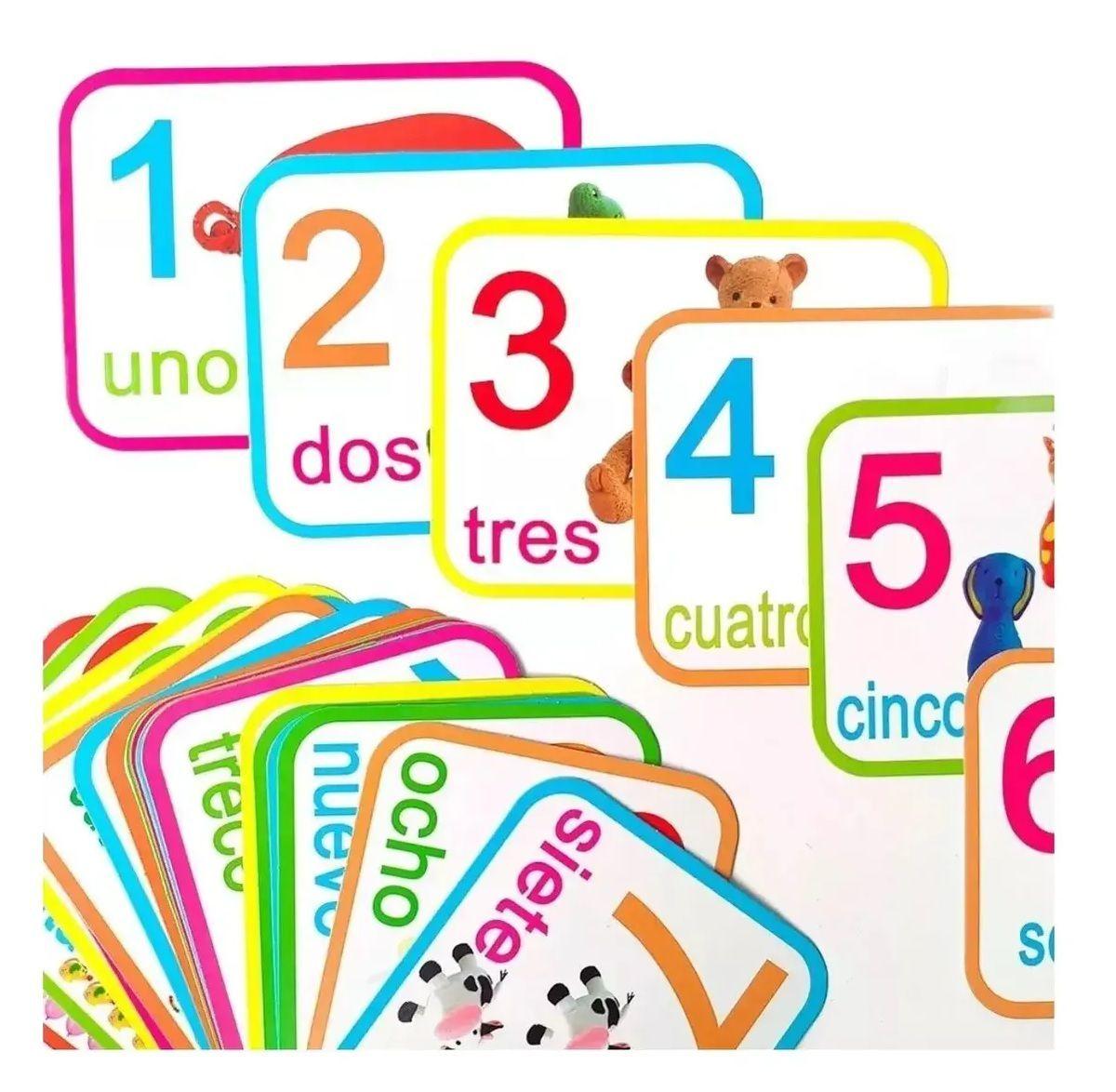 Pack Tarjetas Numero Y Letras Flash alpha Set De Aprendizaje-7