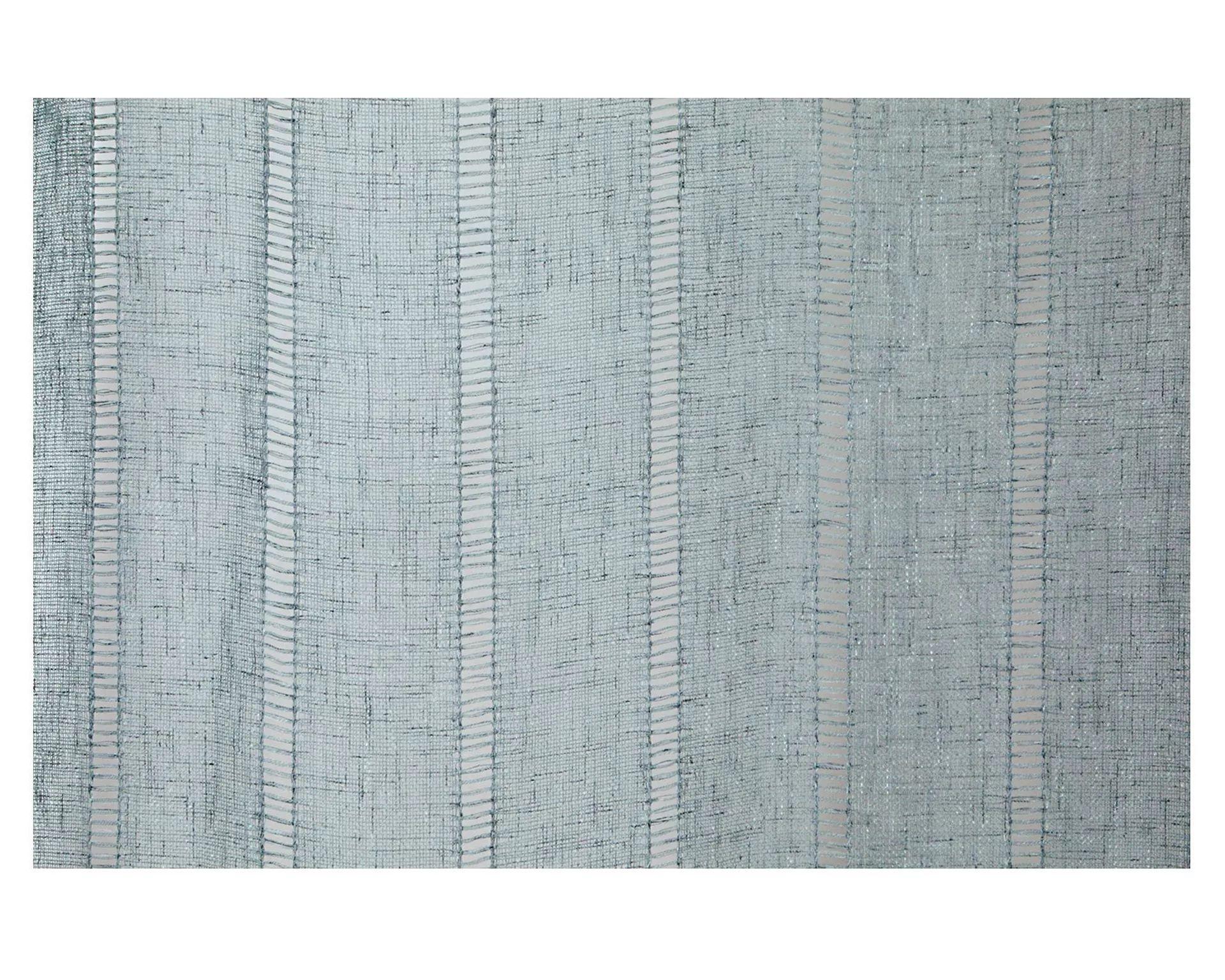 Cortina Visillos 140x230 Cm Deshilado Cotidiana 2 Paños Menta Claro-3