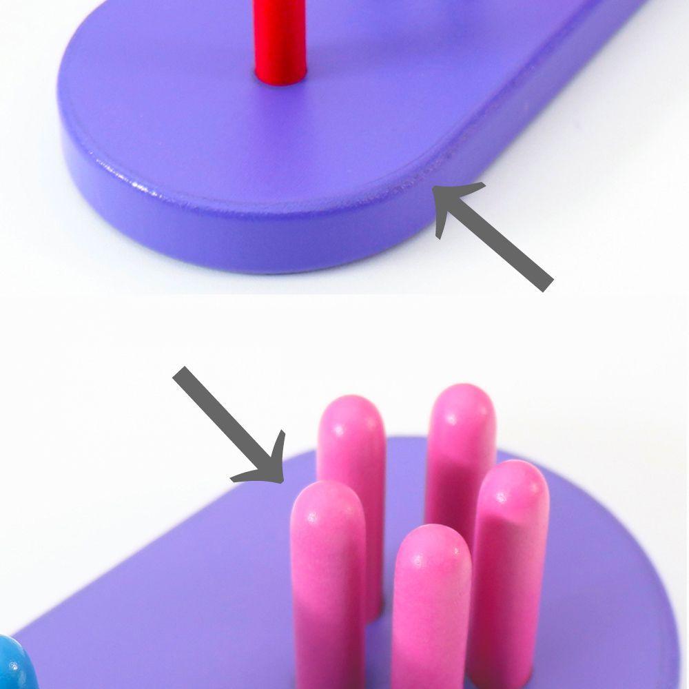 Juego Bloque Encaje Dificultad Paleta Educativa Pre Escolar Multicolor-2