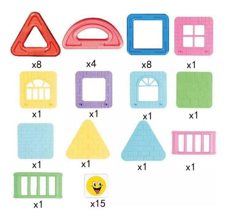 Bloques Magneticos Construccion Juguete Armable Niños 45pcs-2