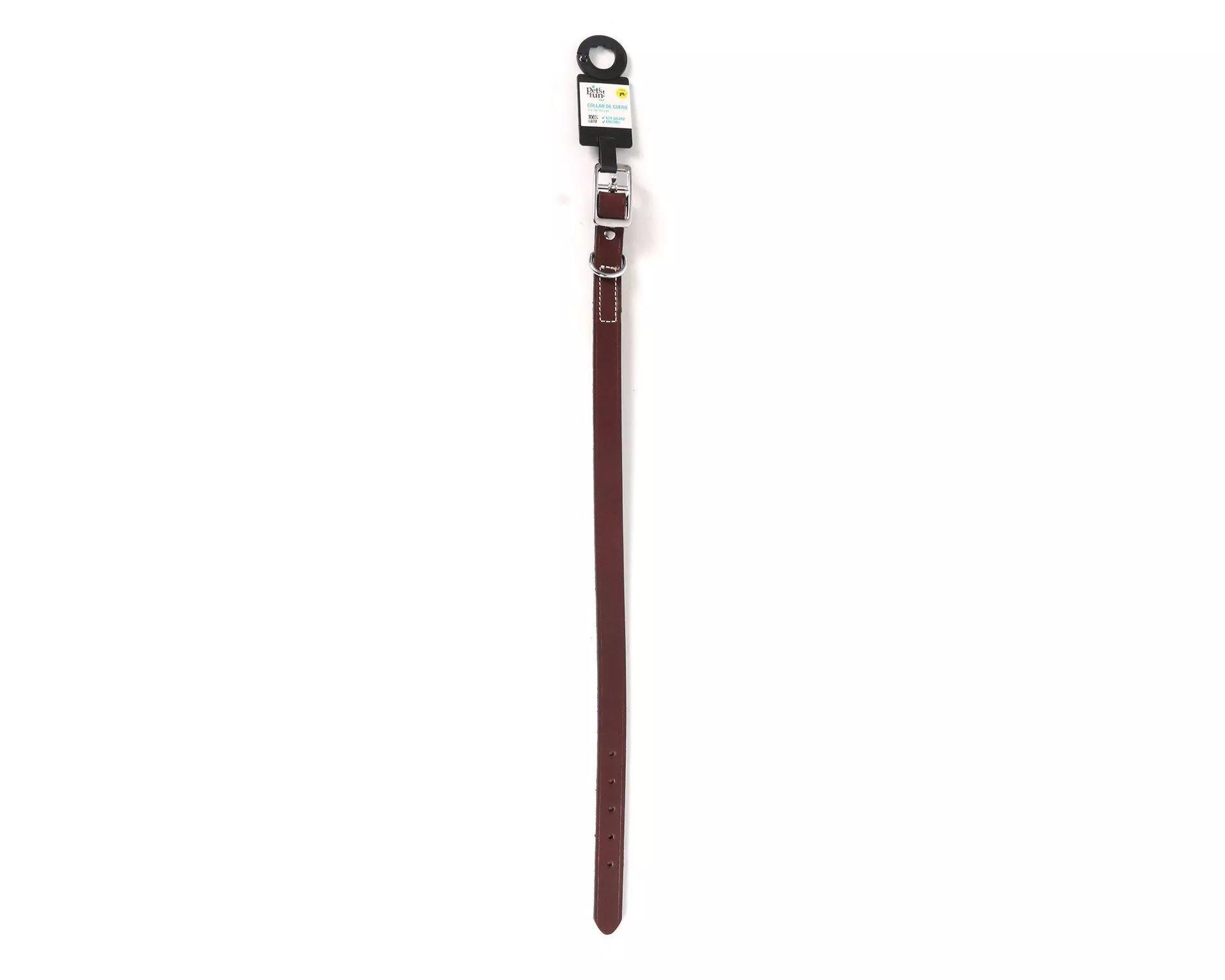 Correa Collar De Perro Cuero Pet s Fun Talla M-3