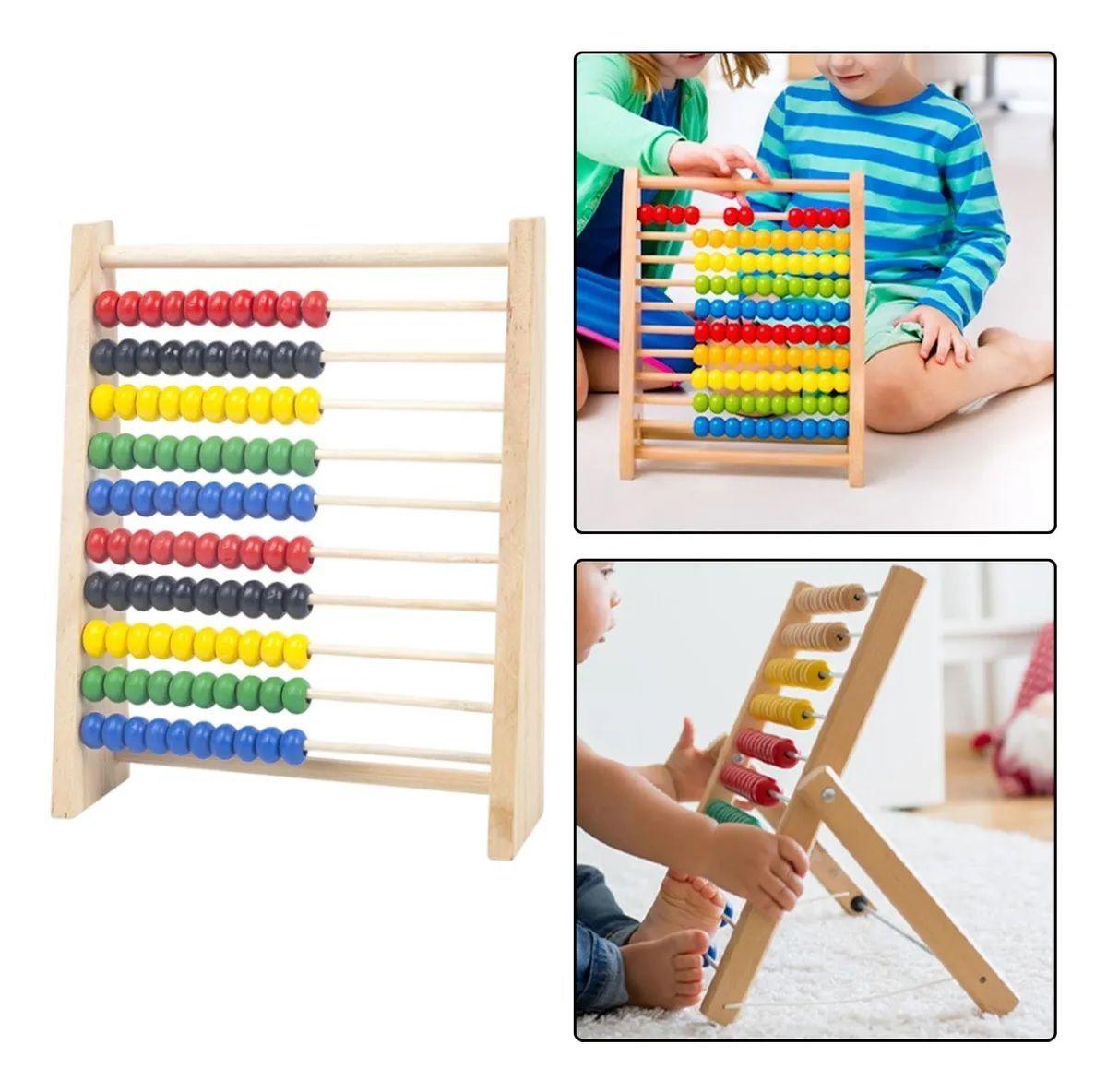 Abaco De Madera Cuenta Aritmética Didáctico Para Niños-3