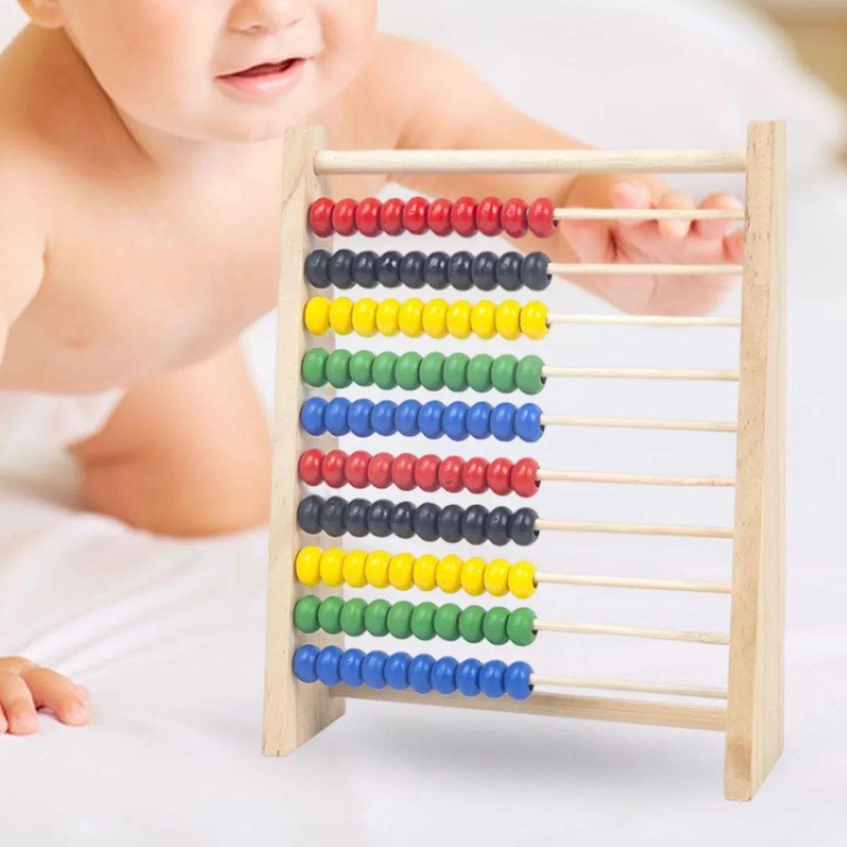 Abaco De Madera Cuenta Aritmética Didáctico Para Niños-5