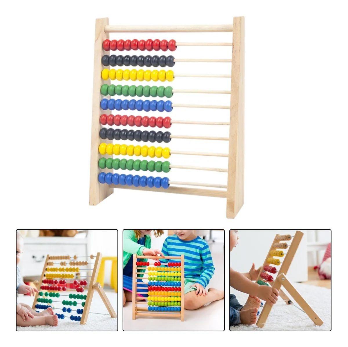 Abaco De Madera Cuenta Aritmética Didáctico Para Niños-6