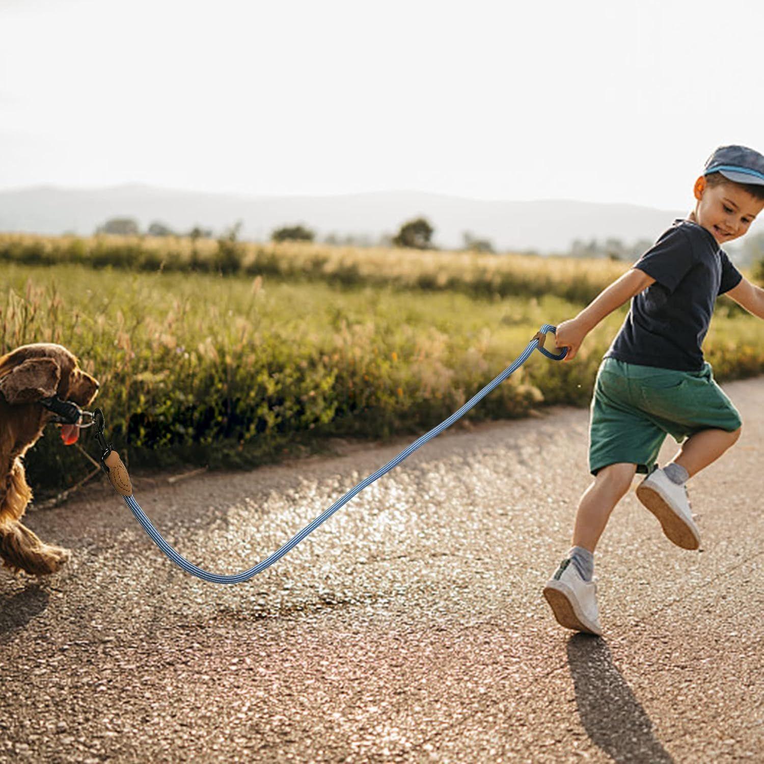 Correa Perro 120 Cm Celeste Pet s Fun Resistente-5