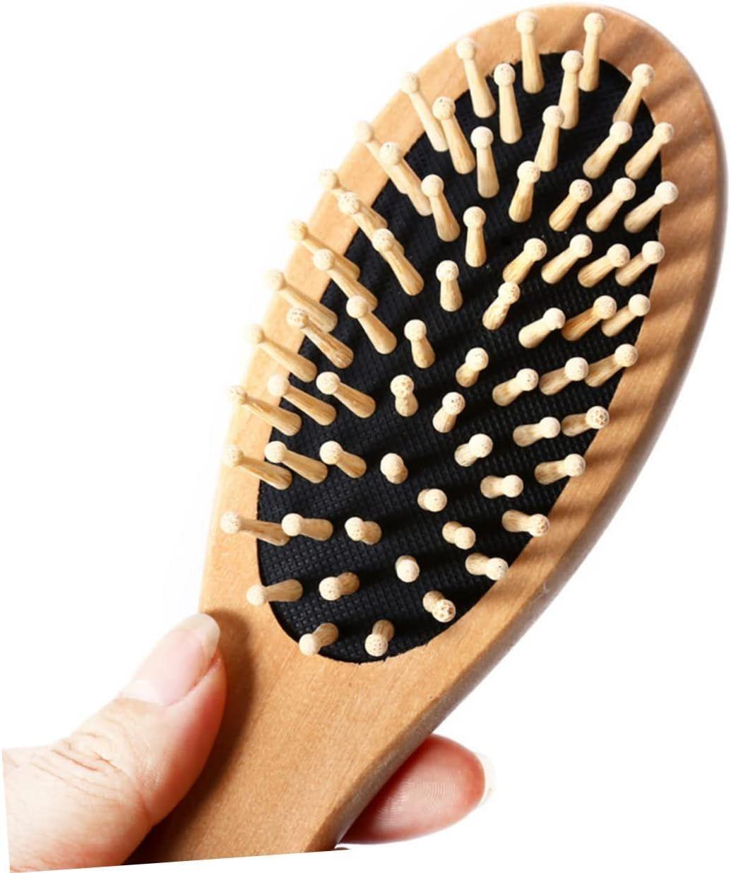 Cepillo Peine Cabello Pelo Con Cerdas De Madera 15 Cms-0