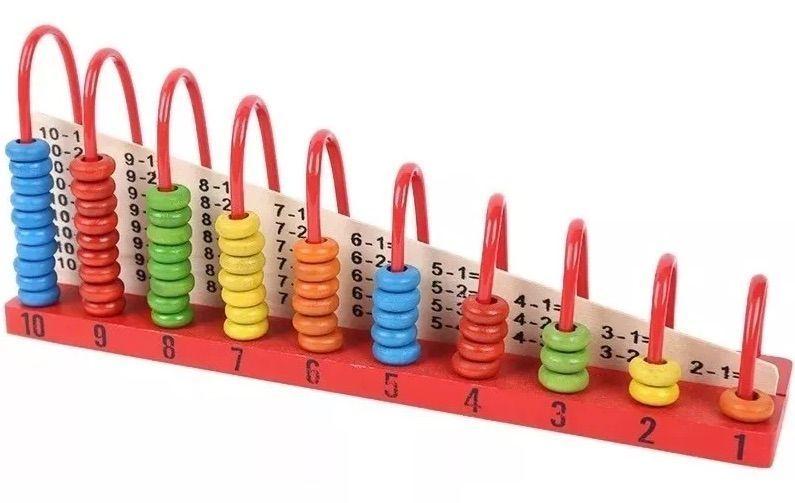 Ábaco Vertical De 10 Columnas Matemático Para Niños-3