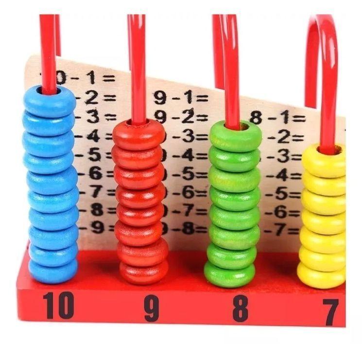 Ábaco Vertical De 10 Columnas Matemático Para Niños-4
