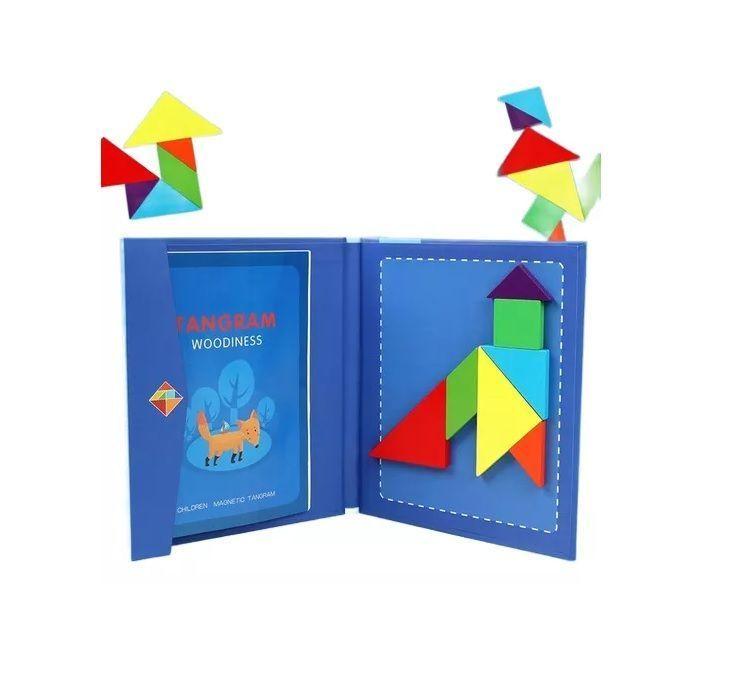 Juego Didactico Tangrama 3d Rompecabezas Magnetico 22x19 Cms-2