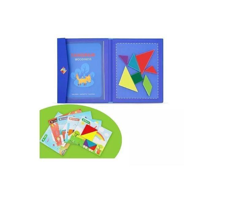 Juego Didactico Tangrama 3d Rompecabezas Magnetico 22x19 Cms-3