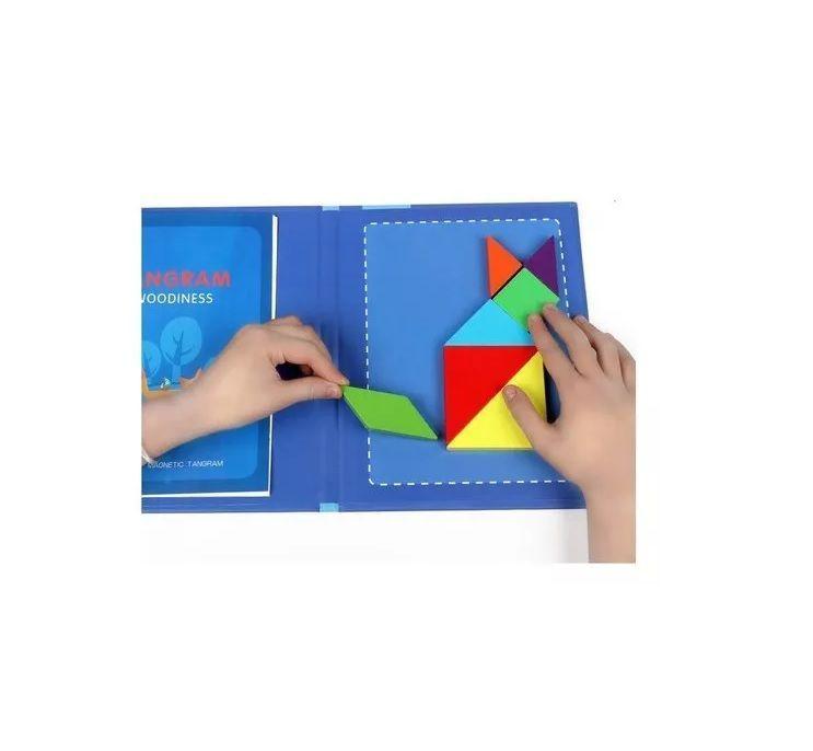Juego Didactico Tangrama 3d Rompecabezas Magnetico 22x19 Cms-5