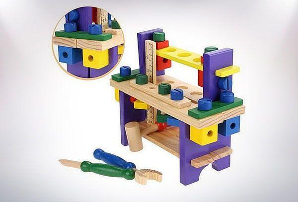 Juego De Madera Banco De Herramientas-2