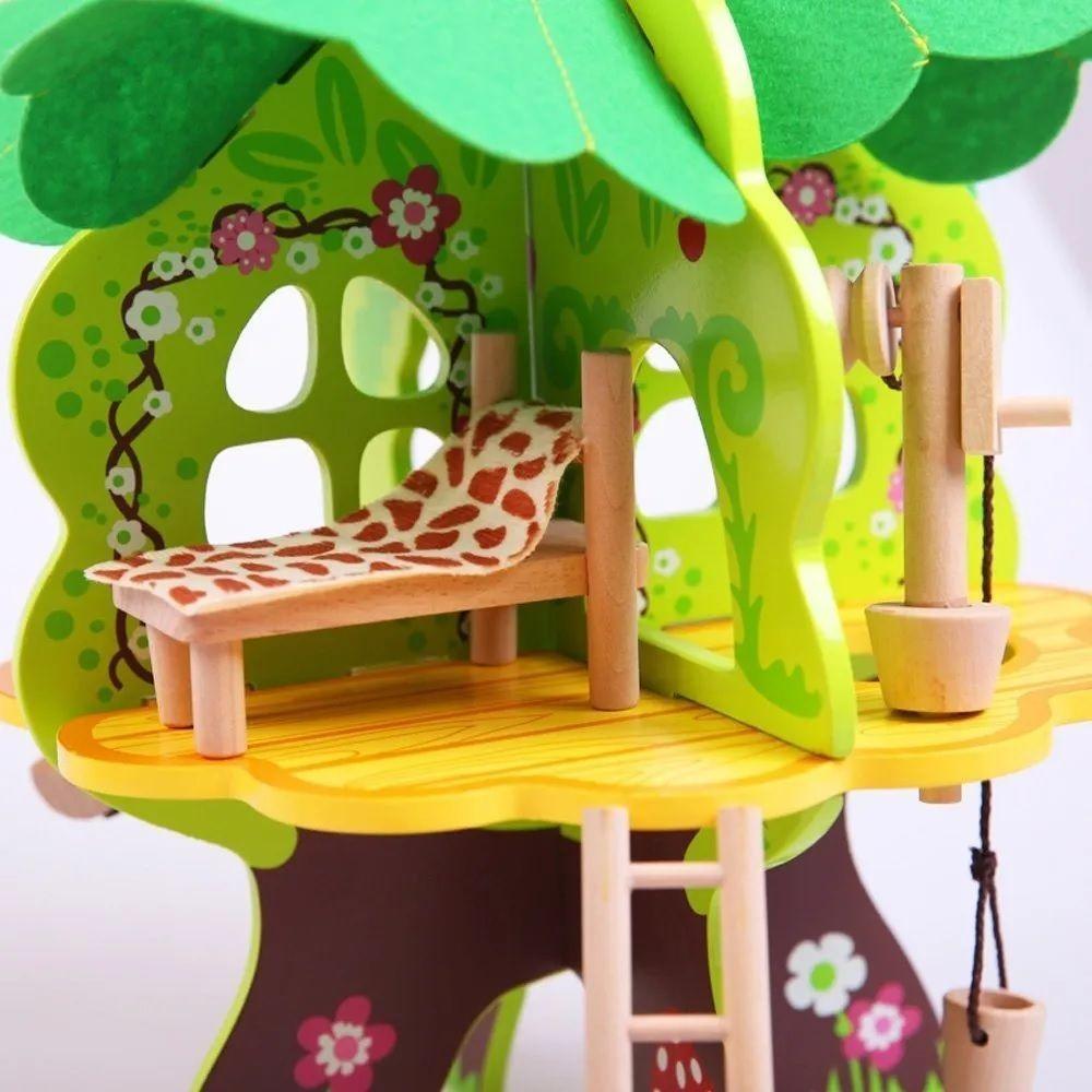 Casa Arbol De Muñecas Madera Niñas Juguete-2