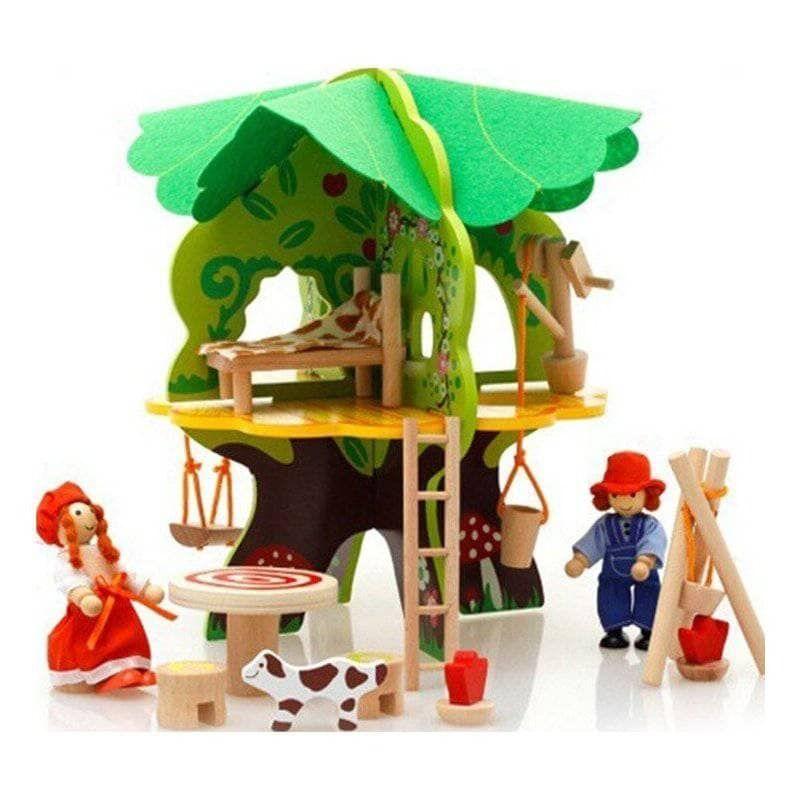 Casa Arbol De Muñecas Madera Niñas Juguete-4