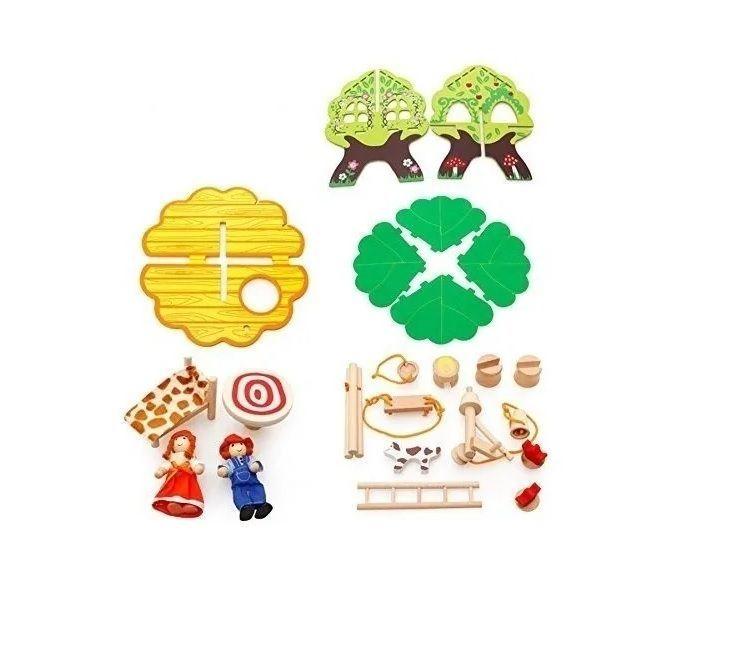 Casa Arbol De Muñecas Madera Niñas Juguete-5