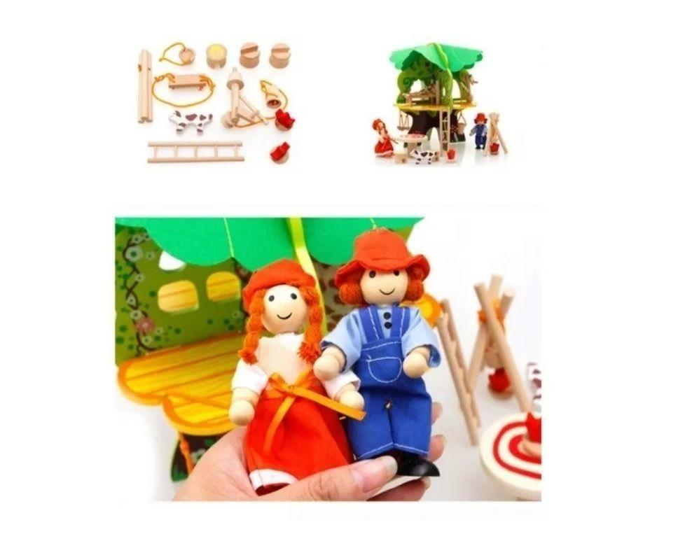 Casa Arbol De Muñecas Madera Niñas Juguete-6