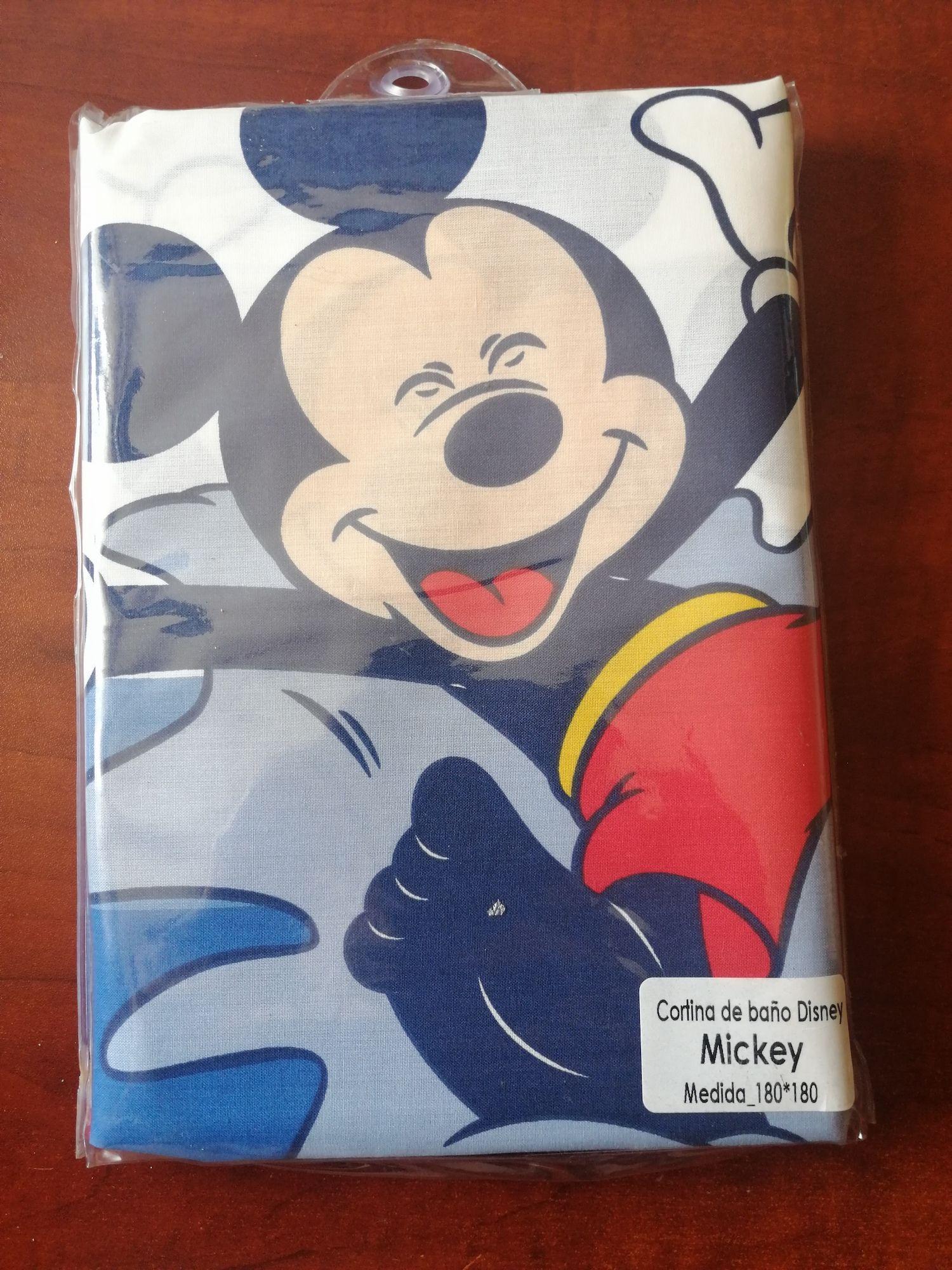 Cortina De Ba o Disney Mickey Blanco Azul Mickey-3