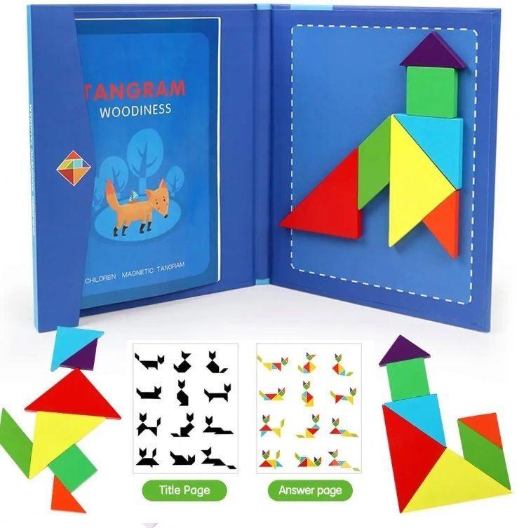 Juego Did ctico Tangrama 3d Rompecabezas Magn tico 19x15 Cms-5
