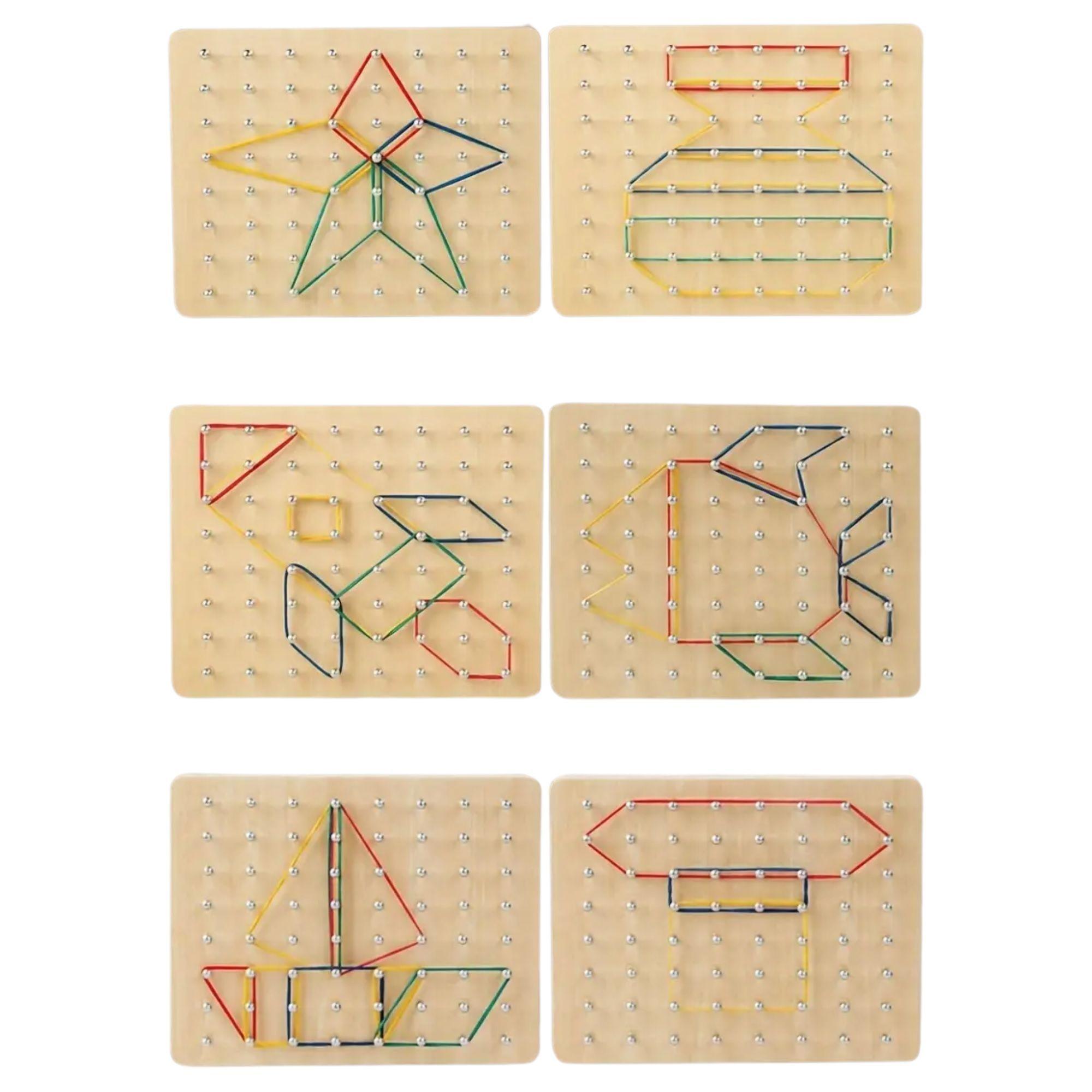 Tablero Madera Geoplano Espacio Imaginaci n Madera 18x14 Cms Madera-5